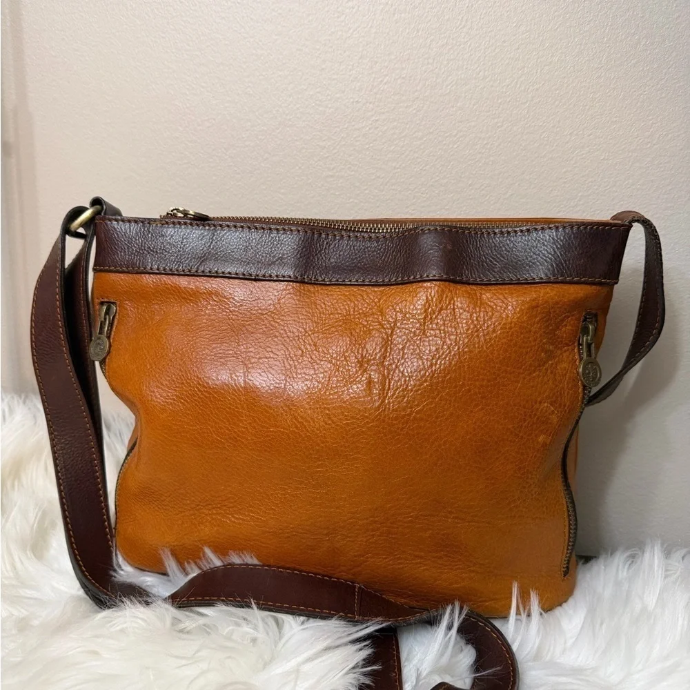 Firenze Leather Handbag Purse cognac Pelletterie D&D